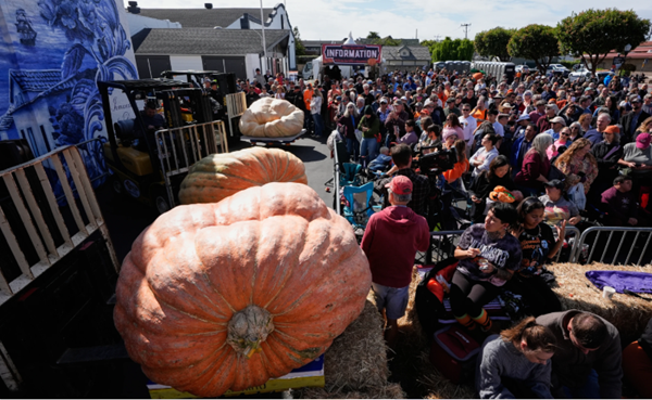 World champion pumpkin weighs in at more than a ton