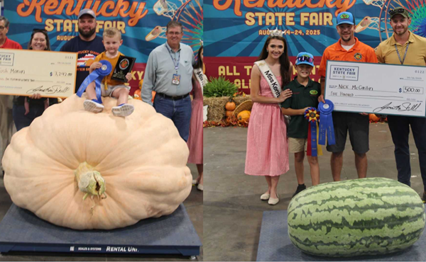 Champion pumpkin, watermelon crowned at Kentucky State Fair