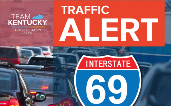 Cleanup work today at I-69 semi fire scene near Mayfield