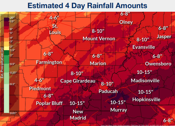 Marshall County sets all-time 4-day rain record; more than 15 inches