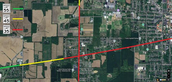 Speed limit reduced near KY 94 and KY 1660 intersection in Murray
