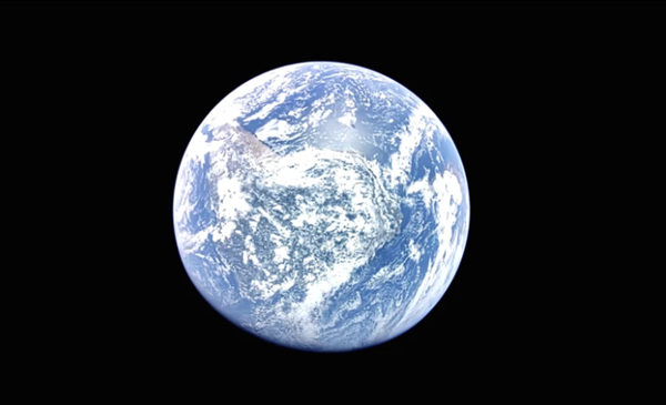 Private U.S. spacecraft headed to moon captures rear view of Earth