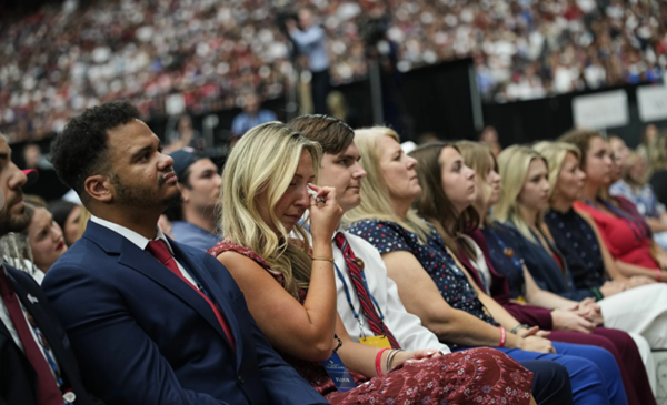 Charlie Kirk's friends praise his faith at memorial service
