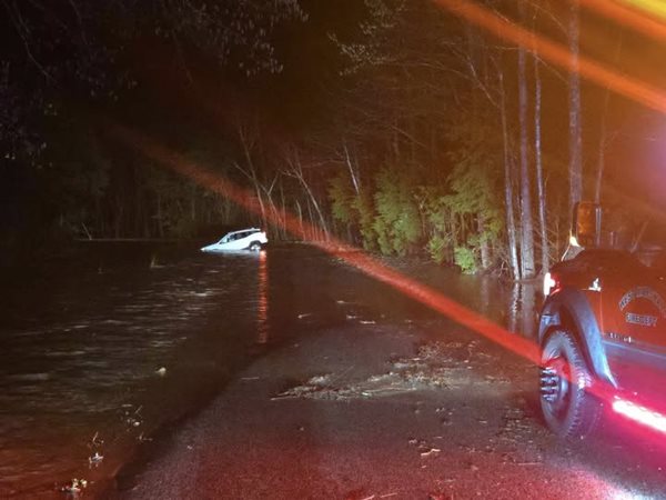 Driver pulled from vehicle in Marshall County flood waters