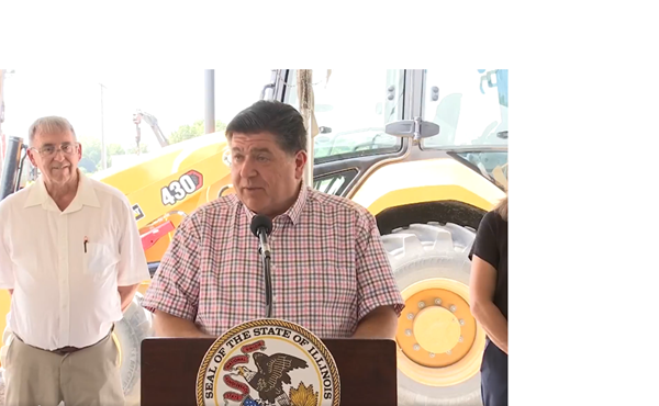 Pritzker attends ceremonies for new fertilizer terminal in Shawneetown