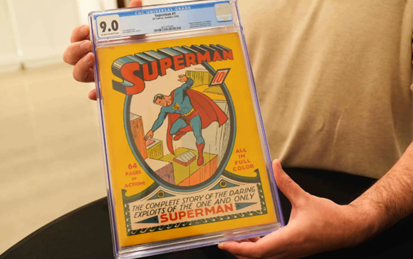 Rare Superman comic book fetches $9.1 million at auction