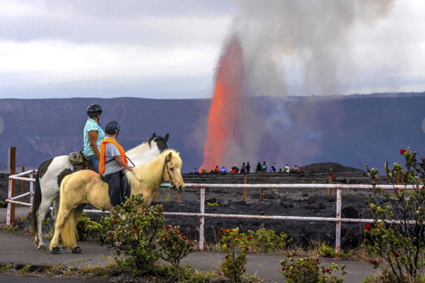 Hawaii's Kilauea volcano shooting lava 1,000 feet in the air