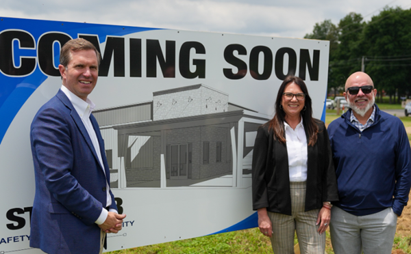 Beshear, officials break ground at cannabis compliance site in Mayfield