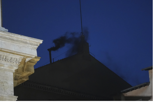 Black smoke after first two ballots, no Pope elected yet