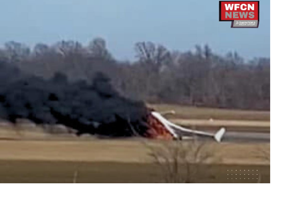 Small plane catches fire on southern Illinois runway; no one hurt
