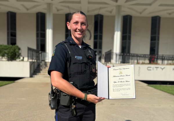 Paducah police officer Adams honored for bravery during active shooter incident