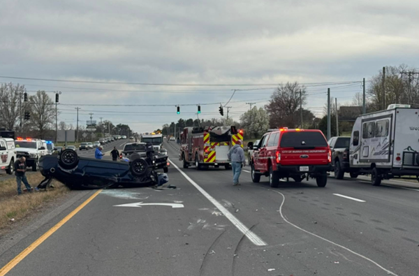 No injuries in Calloway County rollover collision