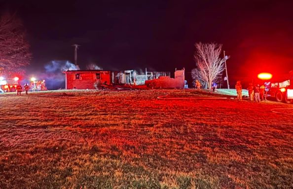 Fire damages home near Cuba