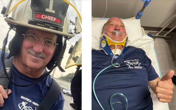 Mayfield Graves Fire-Rescue Chief injured in crash while responding to fire
