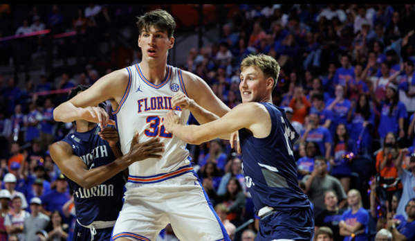 Tallest player in college basketball history debuts for University of Florida