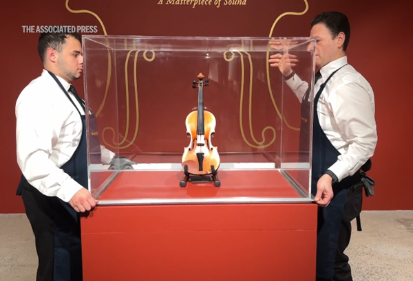 A 1714 violin up for auction could become the most expensive musical instrument ever