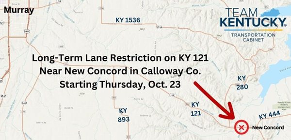 Year-long restrictions coming to KY 121 in Calloway County