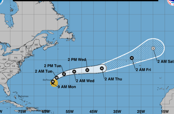 Hurricane Gabrielle grows to Cat 4, but moving away from land