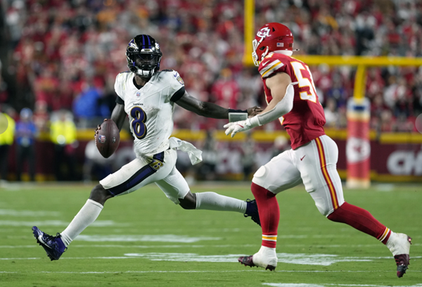 Jackson rallies Ravens, but fall to Chiefs 27-20 after last-second TD denied