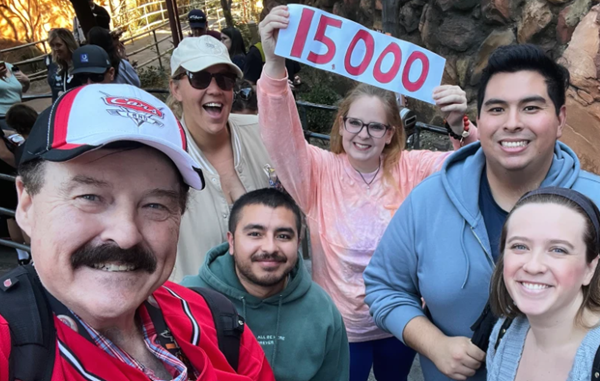 Man takes 15,000th spin on Disneyland's 'Cars' ride