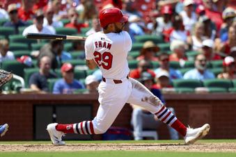 Pham drives in 2 runs, McGreevy wins his MLB debut and the Cardinals beat the Rangers 10-1