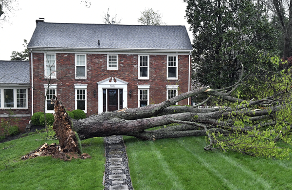 Three potential tornadoes around Louisville; damaging storms roll across several states