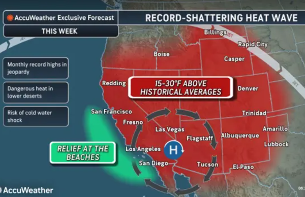 Record triple-digit heat earliest ever for U.S. Southwest