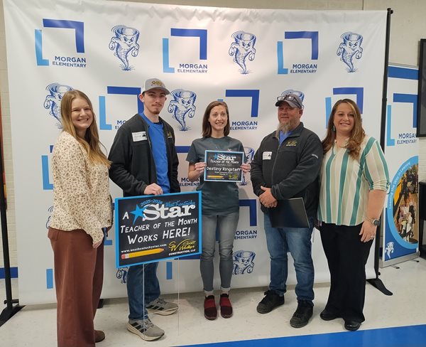 First Teacher of the Month for Morgan Elementary