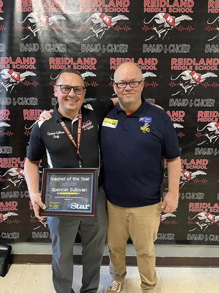 First Teacher of the Year Awarded to Reidland's Sullivan