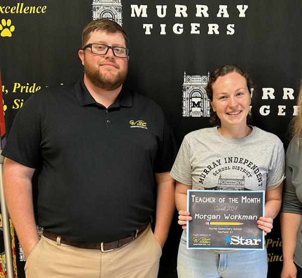 Murray Elementary’s Workman Named April Teacher of the Month