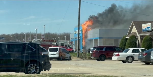 Fire damages Royal Oaks Chevrolet