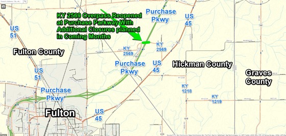 KY 2569 overpass reopened in Hickman County 
