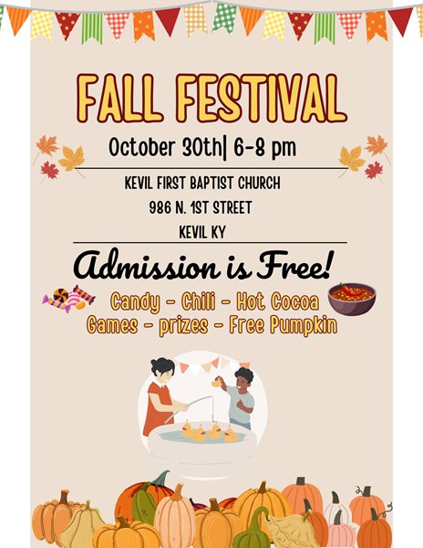 Free Fall Festival October 30th in Kevil