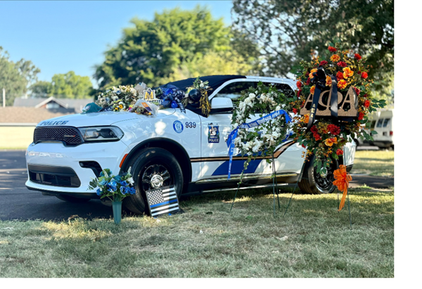 Memorial for Sergeant Hudson on display at Paducah Police Department