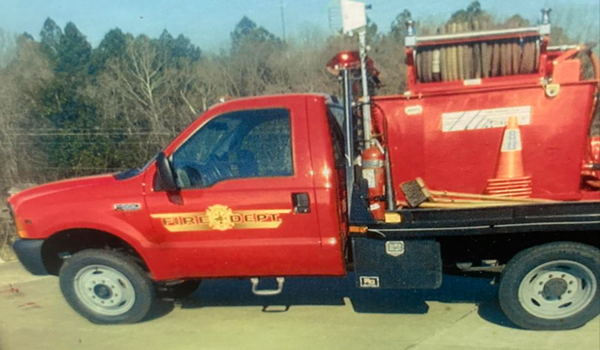 Brush truck located after stolen from Benton Fire Department