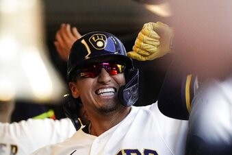 Taylor, Adames homer, lead Brewers past Cards 6-4 for split