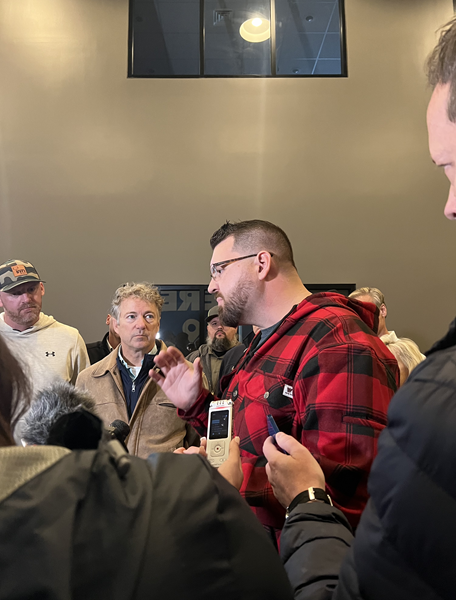 U.S. Senator Rand Paul in Mayfield today