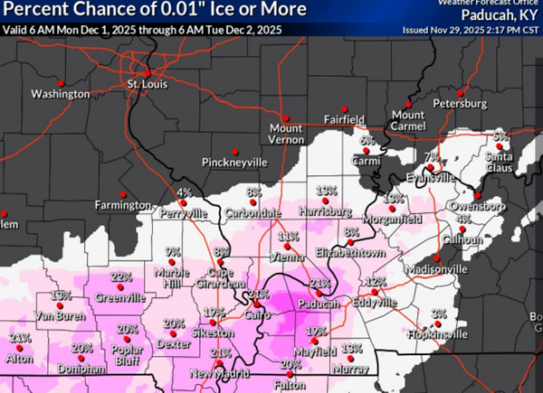 Confidence growing for snow, maybe ice Monday night