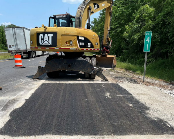 I-24 sinkhole in Lyon County patched