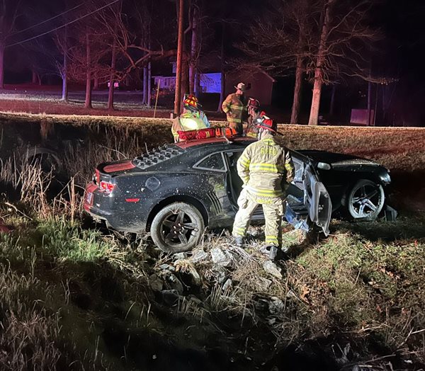 Crash through several Reidland yards sends man to hospital