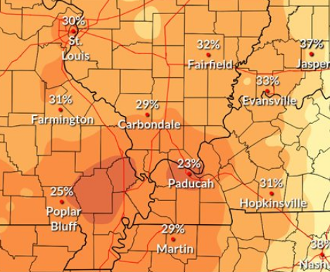 Elevated fire danger today