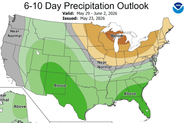 Pattern of scattered rain will linger all week