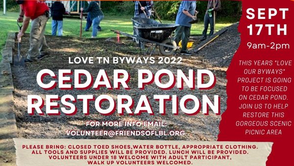 Volunteers sought for Cedar Pond restoration project in LBL