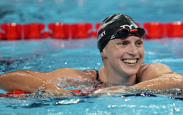 Ledecky takes 12th Olympic medal, goes for all time record next 