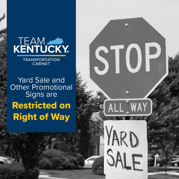 Transportation cabinet warns of illegal signs on highway right-of-ways