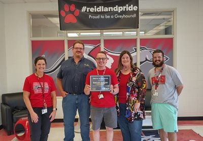 Reidland’s Sullivan Named Teacher of the Month