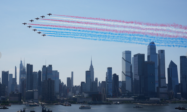 America celebrates 250 years with heat, hot dogs and holograms
