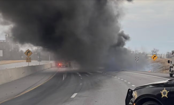 I-69 at Mayfield back open after semi crash, fire
