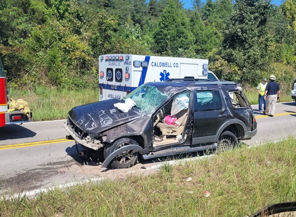 Rollover crash sends Princeton woman to hospital