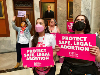 Abortions stop in Kentucky as groups seek to block new law